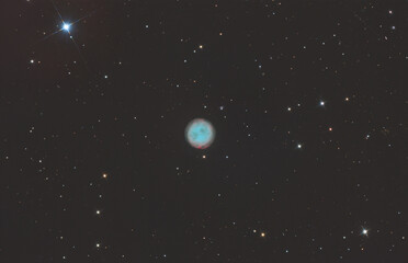 Wall Mural - the owl planetary nebula or messier 97, taken with amateur telescope.