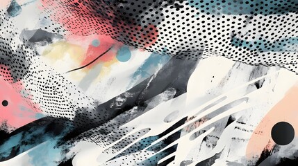 Leinwandbilder - Captivating fluid brushstrokes of vibrant colorful abstract artwork with dynamic patterns splashes and textures  This modern contemporary digital art piece evokes a sense of creativity energy