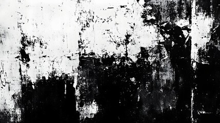 Fototapete - Captivating Monochrome Grunge Texture as Abstract Background