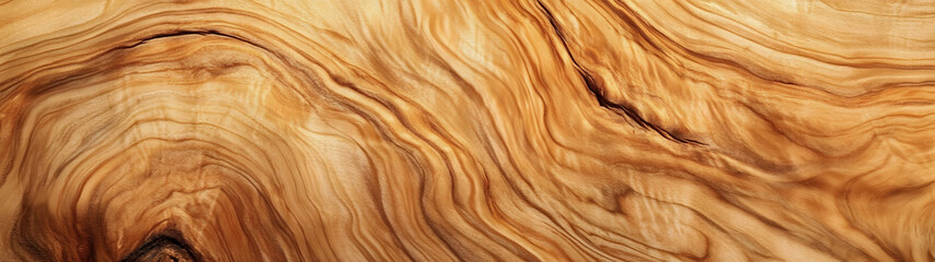 Poster - Close up detailed view of a natural aged wooden texture with organic grain patterns wavy striations and weathered character