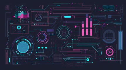 Flat Vector Illustration of Web Development, Coding, and Programming