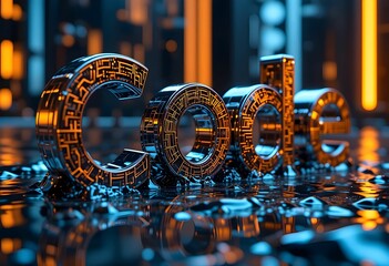 code text modern circuit reflection