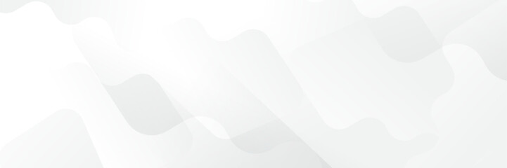 Wall Mural - abstract white geometric banner design background.