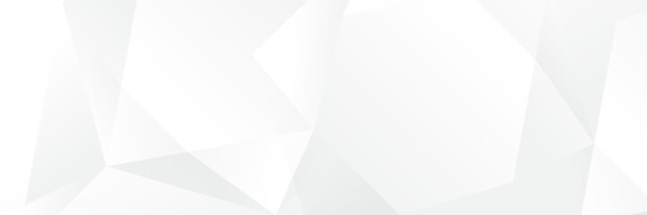Wall Mural - abstract white geometric banner design background.
