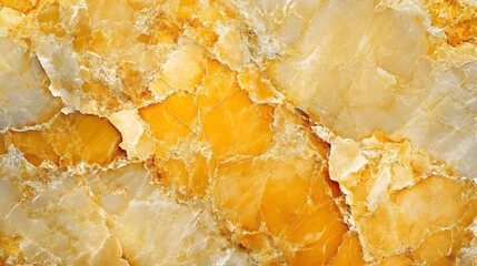 Poster - Luxurious Amber Toned Marble Texture with Intricate Natural Patterns and Veins  Detailed close up of a marble surface featuring a mesmerizing combination of golden orange