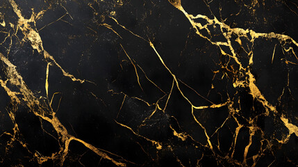 Leinwandbilder - Luxurious Black and Gold Marble Texture Abstract Background Design  Elegant and Sophisticated Decorative Pattern for Luxury Interiors Graphic Design and Premium Branding