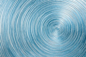 Wall Mural - radial brushed stainless steel texture in metallic blue, conveying a modern feel.