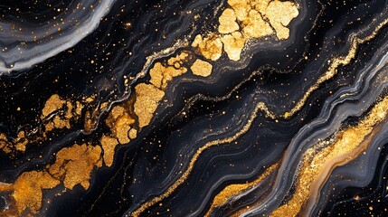Leinwandbilder - Luxurious golden marble textured background with sparkling metallic accents and elegant granular pattern  Glamorous shiny and modern abstract design suitable for wallpapers surfaces