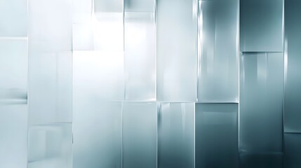 Aufkleber - Sleek and Minimal Architectural Glass Abstract with Clean Lines and Geometric Patterns Highlighting Transparency Reflection and Interplay of Light and Shadow in a Contemporary