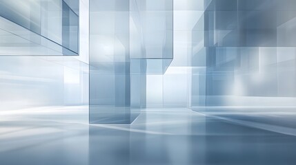 Aufkleber - Sleek and Futuristic Glass and Steel Architectural Composition with Clean Lines Geometric Patterns and Minimalist Design Elements
