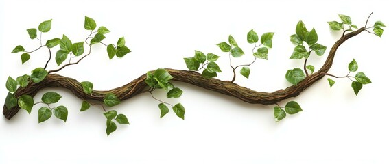 Wall Mural - A Vivid Green Vine Branch Decoration