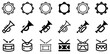 © Mehedi - Tambourine, Trumpet, and Drum Vector Icon Set