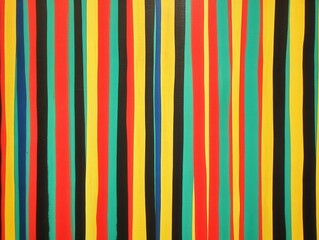 Vivid vertical lines of color create an energetic atmosphere in a modern art piece