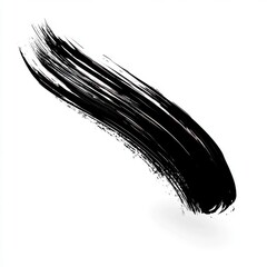 Leinwandbilder - Black brush strokes on a white background, vector illustration.
