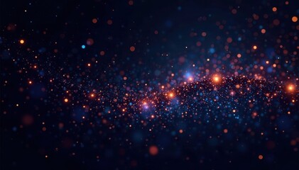 Wall Mural - Myriad shimmering stars scattered across a deep, velvety black background , twinkling, stars