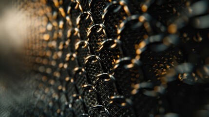 Metallic mesh texture