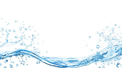 Wall Mural - crystalclear water splash png, a transparent image for dynamic graphic design