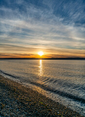 Wall Mural - Seahurst Beach Sunset Scene