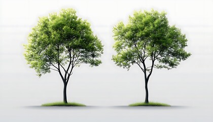 Two trees, park, nature, design