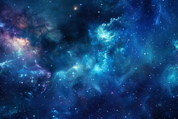Wall Mural - beautiful space background, with stars and nebulae. generative ai