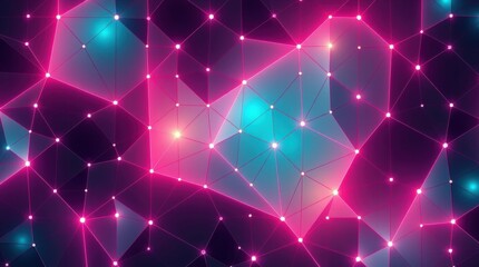 Wall Mural - gorgeous neon geometric wallpaper, pattern