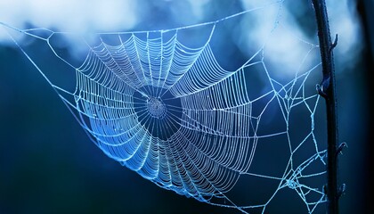 blue spider web
