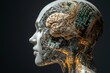 © serdon - Digital illustration of a robot brain, showcasing a 3D rendering of an AI robot processing information