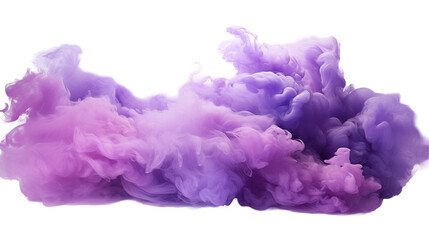 Wall Mural - Purple and Lavender Ink Swirl Artistic Fluid Design, Colorful Background for Creative Projects, isolated on transparent background.