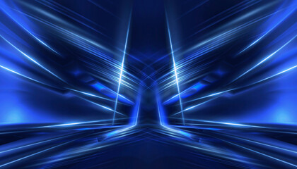 Wall Mural - abstract neon background. sound wave design element.