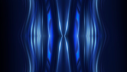 Wall Mural - abstract neon background. sound wave design element.