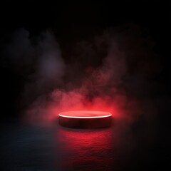 Wall Mural - Dark Red and Black Scene created with Generative AI Technology, ai, generative
