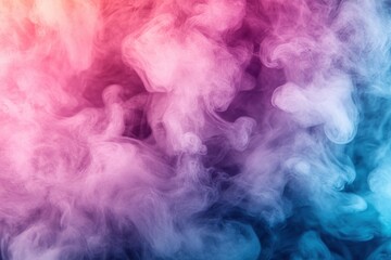 Leinwandbilder - Colorful smoke swirl creates a mystical atmosphere with vibrant pink, purple, and blue hues blending together in a dreamlike display