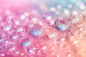Leinwandbilder - Colorful water bubble creates a mystical atmosphere with vibrant pink, purple, and blue hues blending together in a dreamlike display
