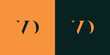 © Mahamud - VD abstract  minimalist letters Logo Monogram. It is a minimalist logo, this logo is made by combining two letters