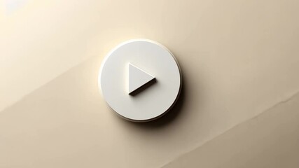 Wall Mural - play intro start power button on black background