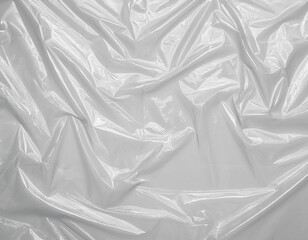Fototapete - wrinkled plastic wrap texture on white background wallpaper royalty high quality free stock photo image of realistic plastic wrap overlay copy space and photo effect wrinkled plastic surface