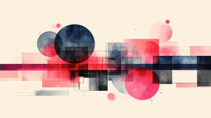 Poster - Abstract Minimalist Vector Art with Soft Pastel Gradients