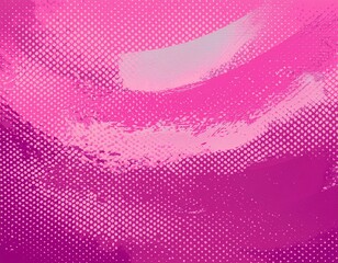 Wall Mural - pink style paintbrush grunge with halftone dots pattern texture