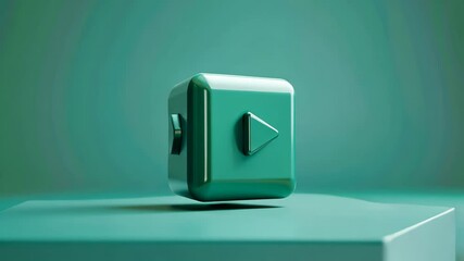 Wall Mural - switch on a green background