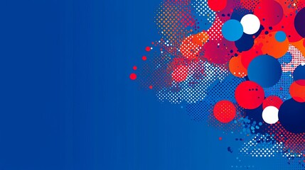 World Creativity and Innovation Week Vibrant color circles on a blue background.