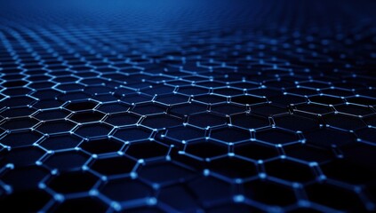 Abstract Hexagonal Pattern Network Structure Design