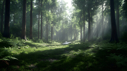  Serenity in Silence: Capturing the Tranquil Beauty of a Remote, Untouched Forest