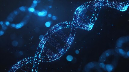 Exploring dna structure and function in scientific research lab setting digital visualization dark background educational insight