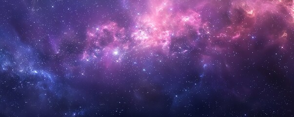 Wall Mural - a purple and blue sky with many stars