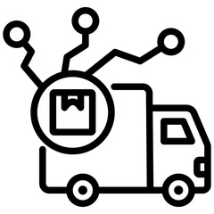 Sticker - Delivery Channel Outline Icon