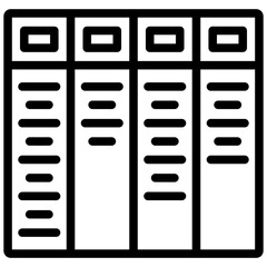 Sticker - Kanban Outline Icon