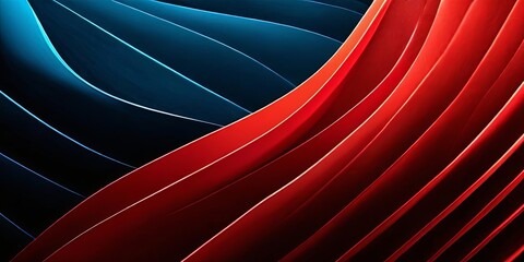Poster - A red and blue striped background