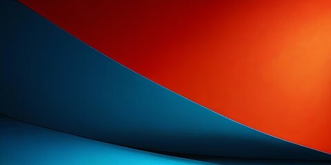 Poster - A blue and red striped background