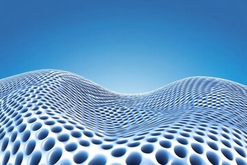 Aufkleber - Light blue halftone pattern with white line motion backdrop wallpaper Clean blue geometric background
