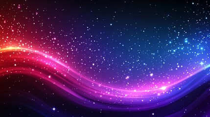 Wall Mural - Abstract space background with swirling cosmic energy and glittering stars